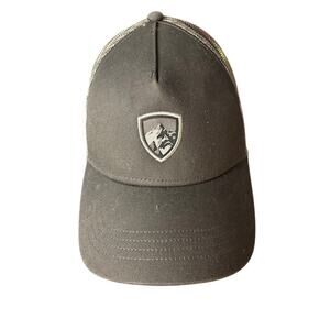Kuhl's Trucker Hat gray w mountain logo white mesh dad cap adjustable hiking